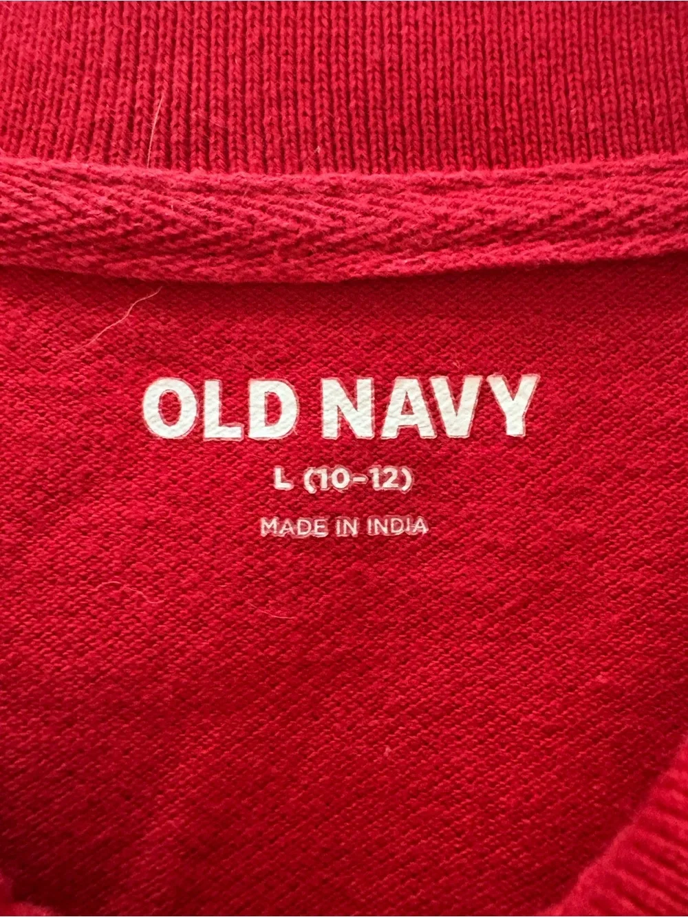 Old Navy Kid’s Long-Sleeve Red Polo Shirt
